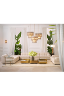 Frosted Hand-Blown Glass Chandelier | Eichholtz Caprera | OROA TRADE