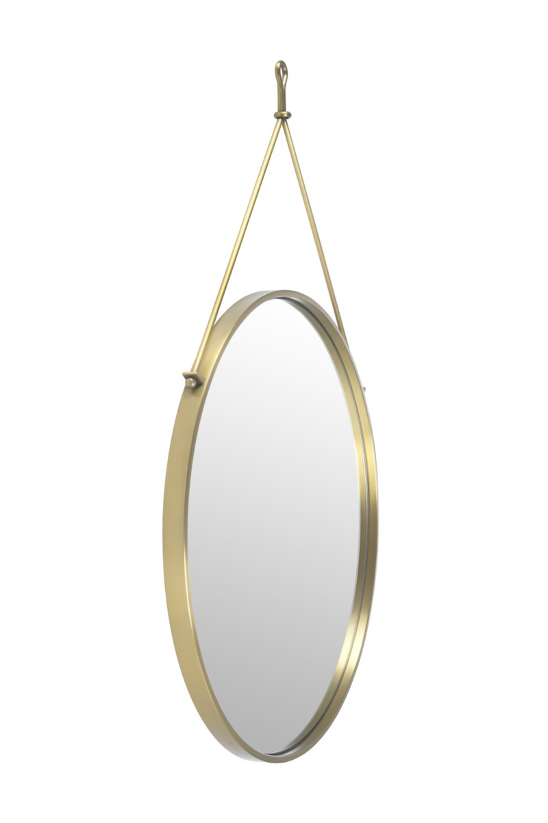 Round Brass Hanging Mirror | Eichholtz Morongo | OROA TRADE
