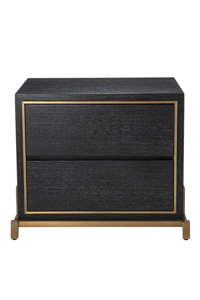 Charcoal Oak Bedside Table | Eichholtz Hazel | OROA TRADE