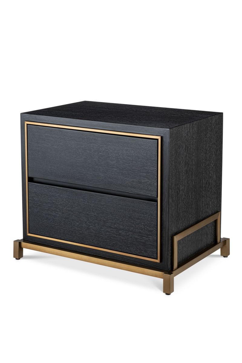 Charcoal Oak Bedside Table | Eichholtz Hazel | OROA TRADE