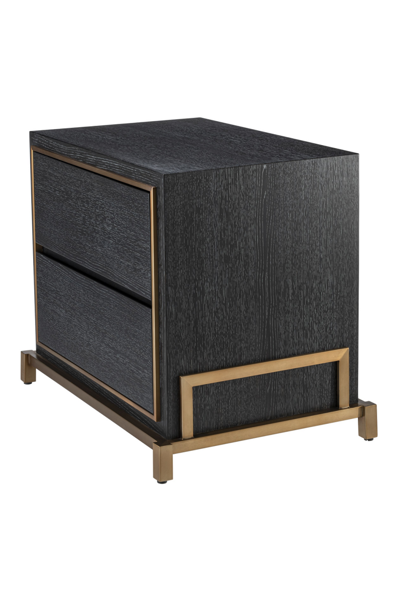 Charcoal Oak Bedside Table | Eichholtz Hazel | OROA TRADE