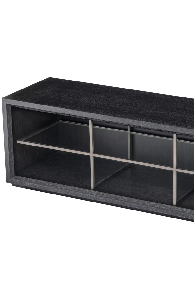 Black Wooden Modern TV Cabinet | Eichholtz Hennessey | OROATRADE.com