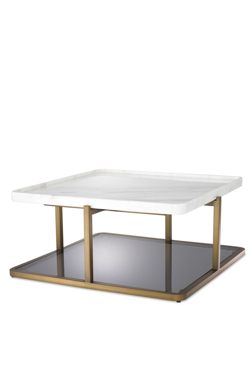 Square White Marble Coffee Table | Eichholtz Grant | OROA TRADE