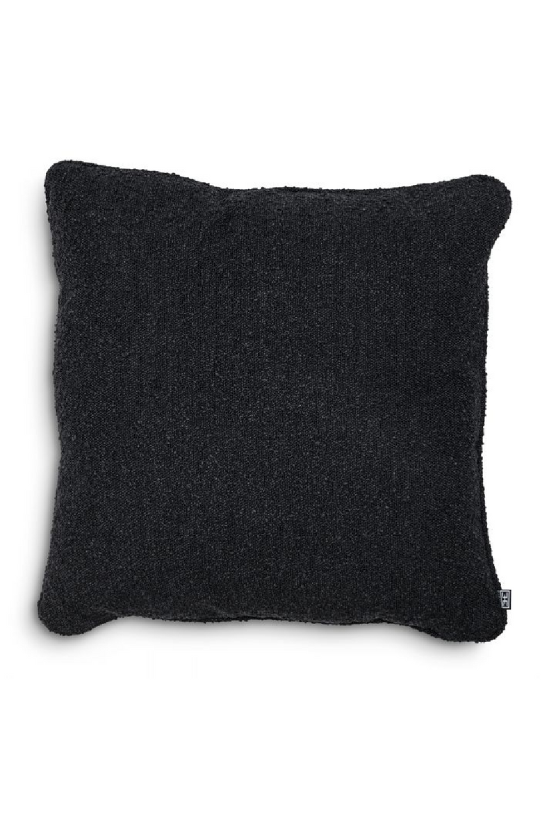 Black Round Corner Cushion | Eichholtz Bouclé | Oroatrade.com