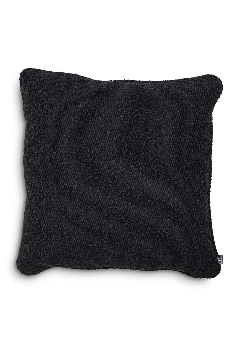 Black Round Corner Cushion | Eichholtz Bouclé | Oroatrade.com