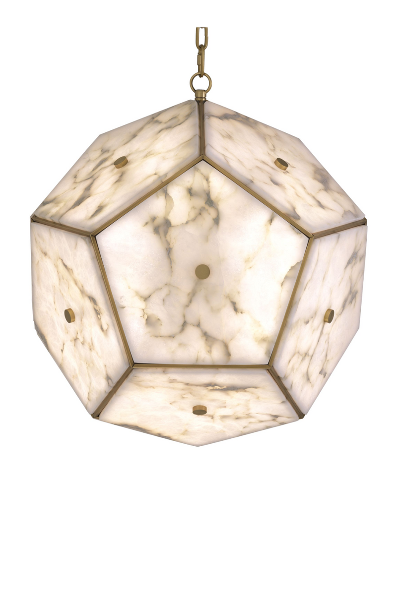 Pentagonal Alabaster Lantern | Eichholtz Gallo | OROATRADE.com