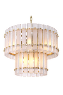 Frosted Glass Plates Chandelier | Eichholtz Blason | OROA TRADE