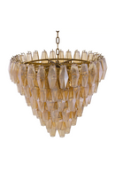 Diamond Amber Glass Chandelier | Eichholtz Benini | Oroatrade.com