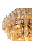Diamond Amber Glass Chandelier | Eichholtz Benini | Oroatrade.com