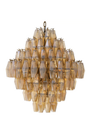 Diamond Amber Glass Chandelier | Eichholtz Benini | Oroatrade.com