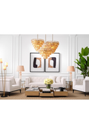 Diamond Amber Glass Chandelier | Eichholtz Benini | Oroatrade.com