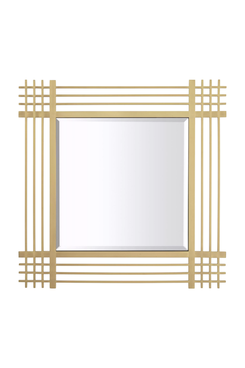 Square Brass Framed Accent Mirror | Eichholtz Pierce | OROATRADE.com