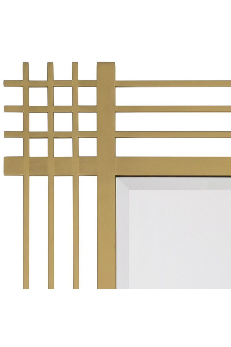 Rectangular Brass Framed Accent Mirror | Eichholtz Pierce | OROATRADE.com