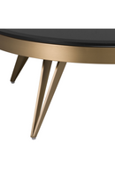 Brass Frame Black Glass Coffee Table | Eichholtz Rocco | OROA TRADE