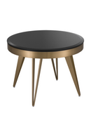 Brass Frame Black Glass Side Table | Eichholtz Rocco | OROA TRADE
