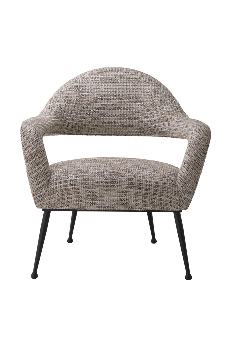 Beige Upholstery Black Leg Accent Chair | Eichholtz Lombardi | Oroatra…