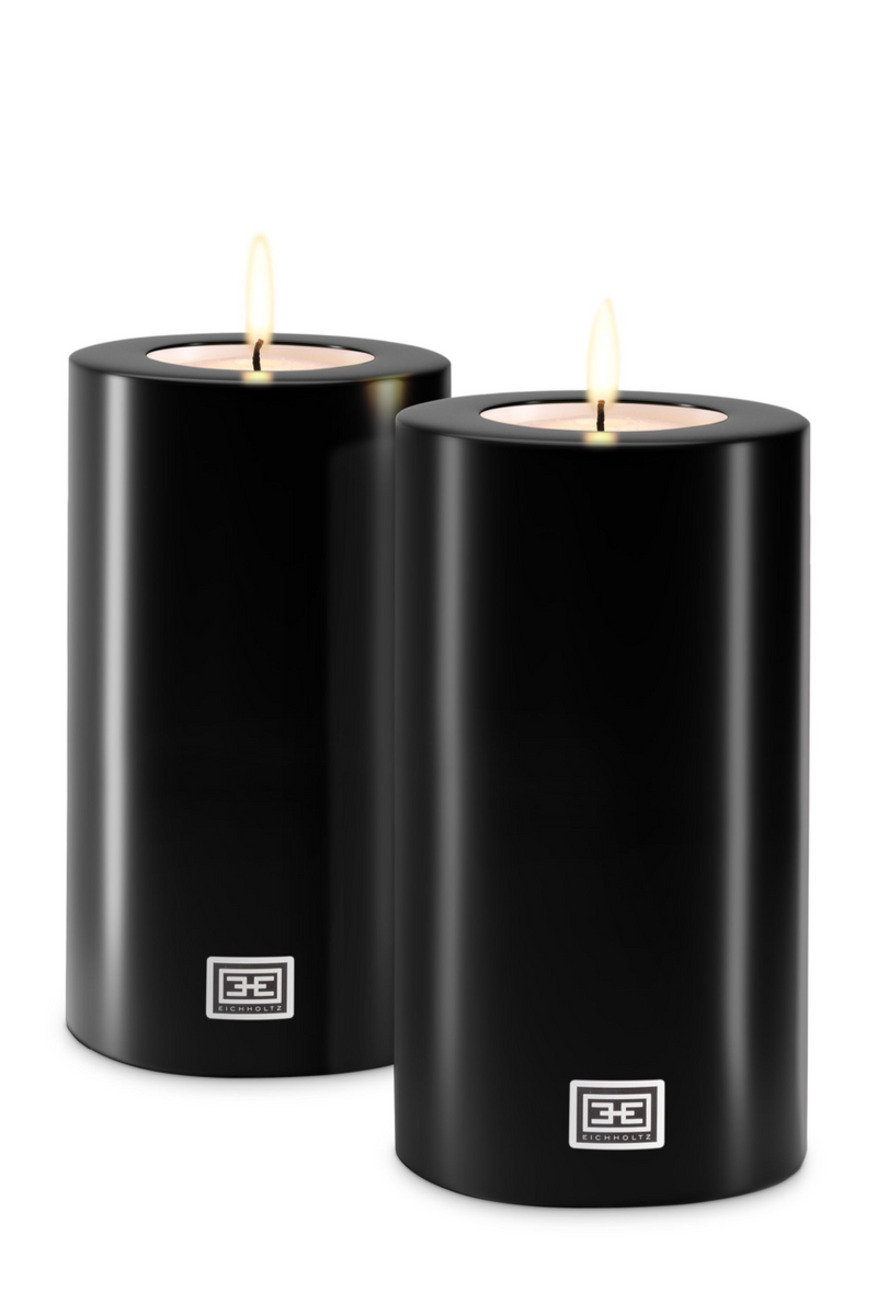 Black Artificial Candle Set (2) M | Eichholtz | OROA TRADE