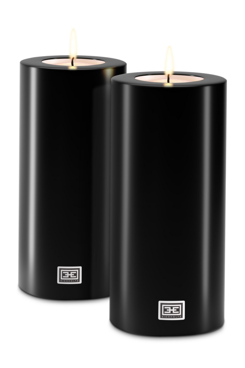 Black Artificial Candle Set (2) L | Eichholtz | OROA TRADE
