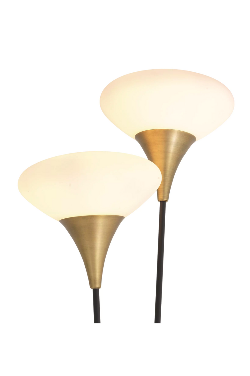 White Glass Shade Floor Lamp | Eichholtz Duco | OROATRADE.com