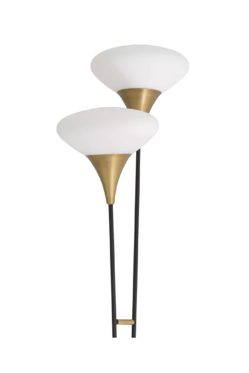 White Glass Shade Floor Lamp | Eichholtz Duco | OROATRADE.com