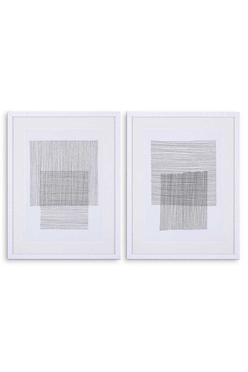 Abstract Neutral Art Print (Set of 2) | Eichholtz Pencil Drawings | Oroatrade.com