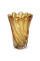 Yellow Swirling Glass Vase | Eichholtz Contessa - L | OROA TRADE