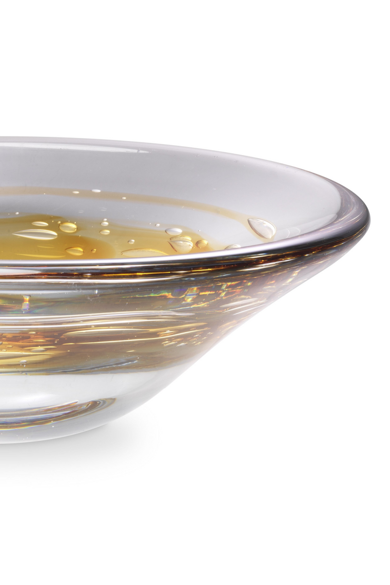 Yellow Swirl Glass Bowl | Eichholtz Arliss | OROA TRADE