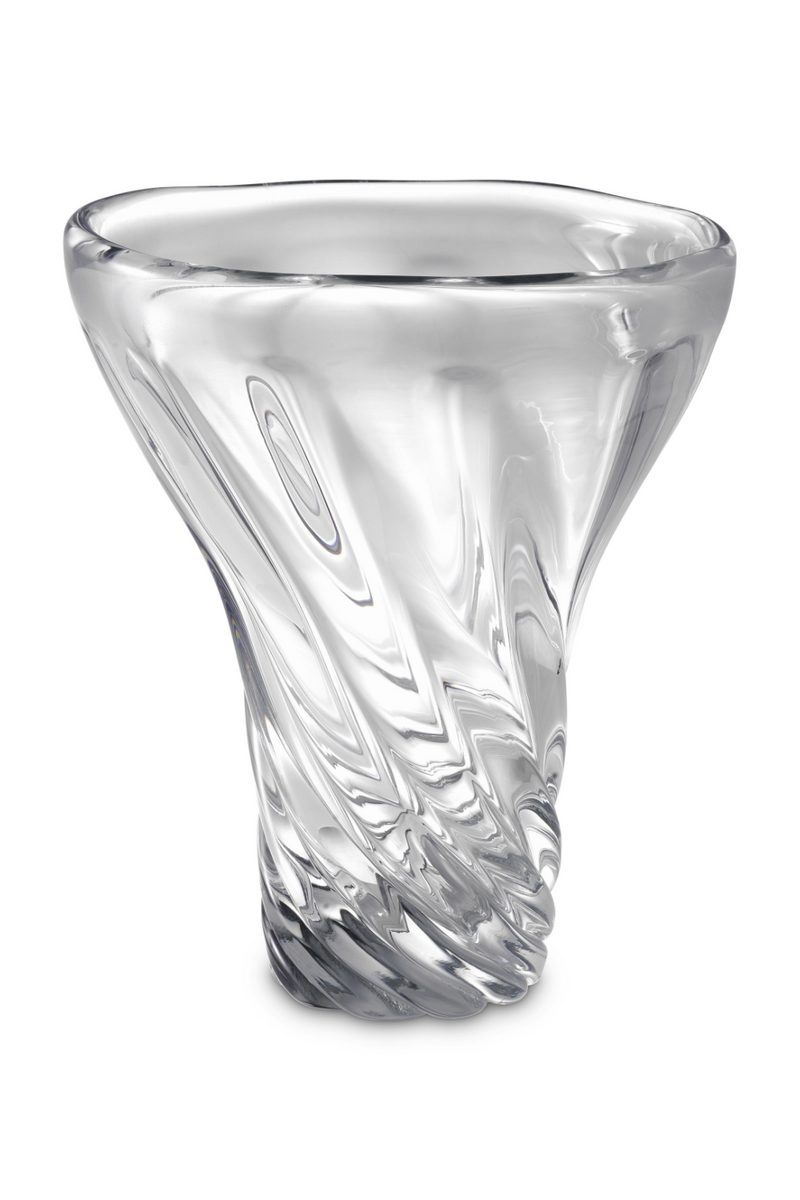 Hand-Blown Clear Glass Vase | Eichholtz Angelia | OROATRADE.com