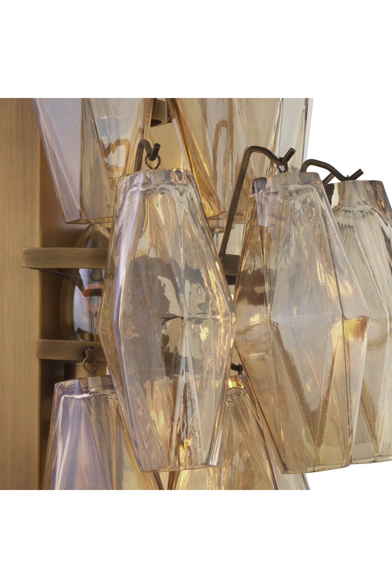 Diamond Amber Glass Wall Lamp | Eichholtz Benini | OROA TRADE