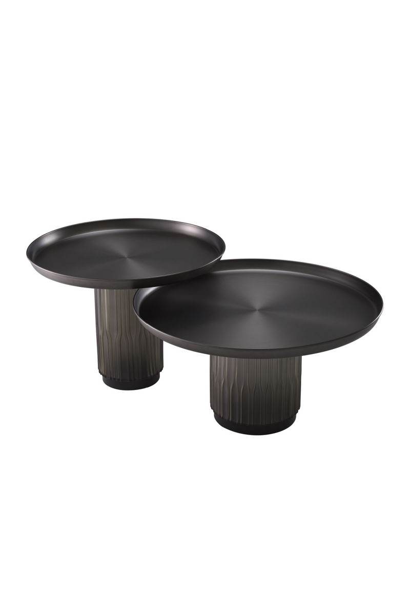 Black Gunmetal Coffee Table Set (2) | Eichholtz Zachary | OROA TRADE