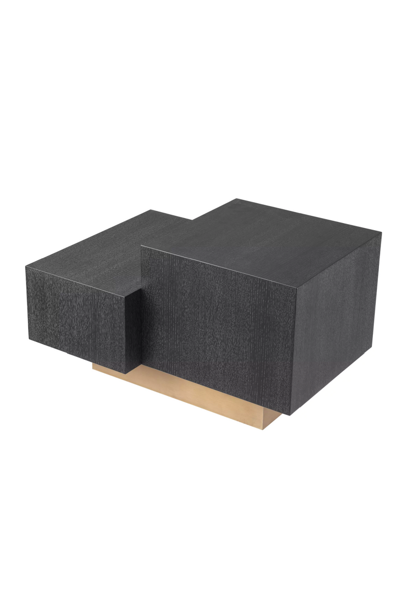 Geometrical Oak Veneer Side Table | Eichholtz Nerone | OROA TRADE