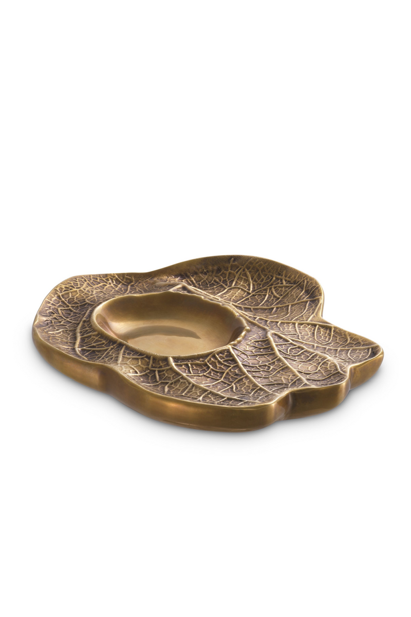 Vintage Brass Leaf Bowl | Eichholtz Clemence | OROATRADE.com