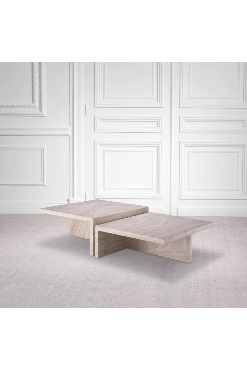 Minimalist Travertine Coffee Table | Eichholtz Amara | Oroatrade.com