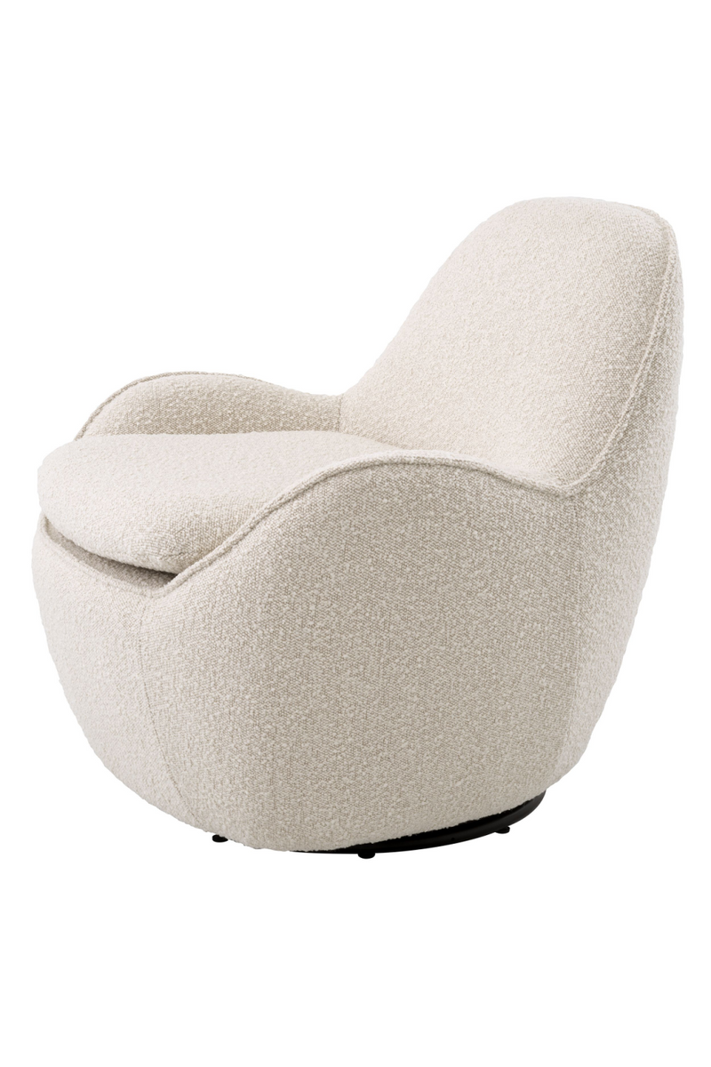 Bouclé Upholstered Swivel Chair | Eichholtz Cupido | Oroatrade.com