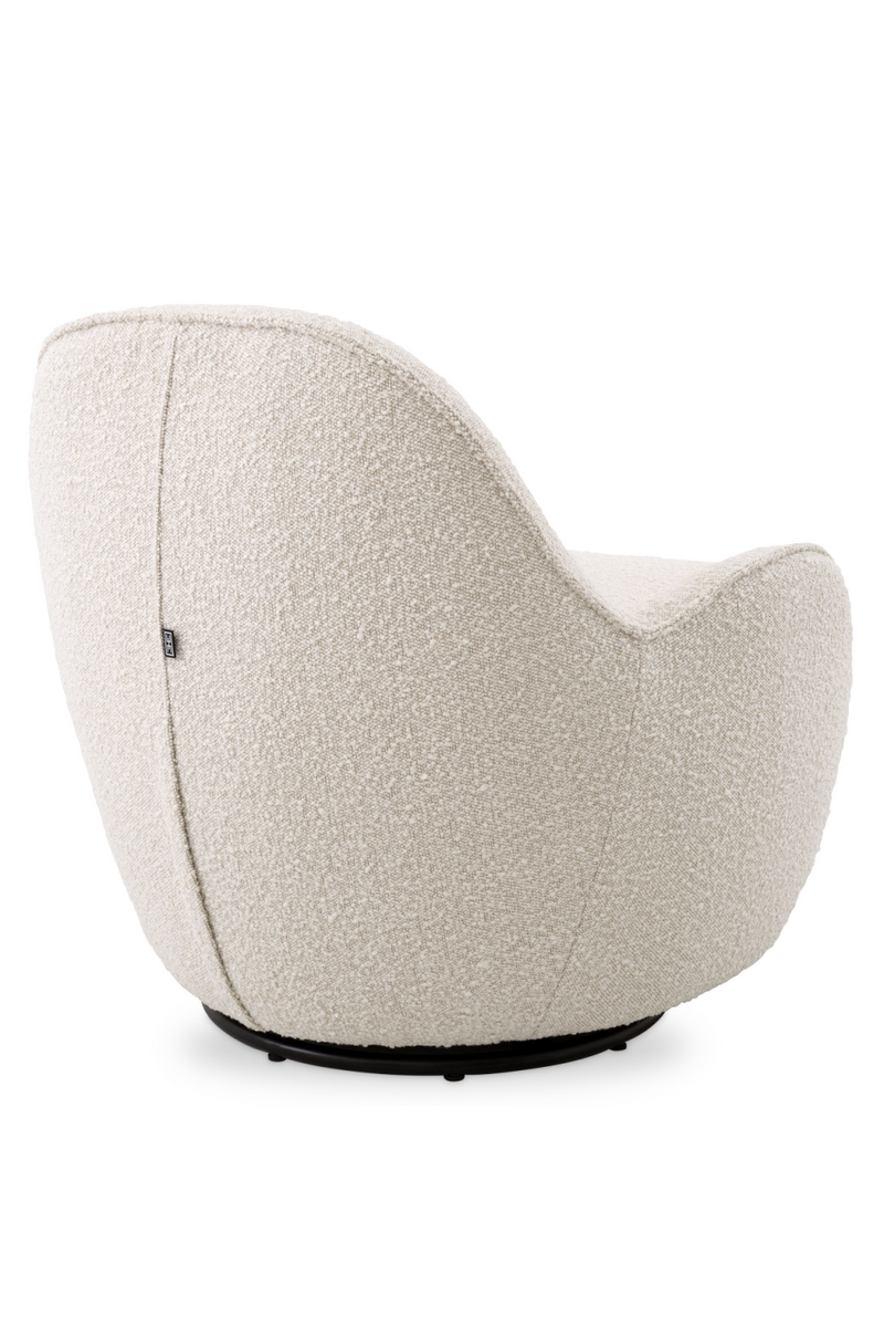 Bouclé Upholstered Swivel Chair | Eichholtz Cupido | Oroatrade.com