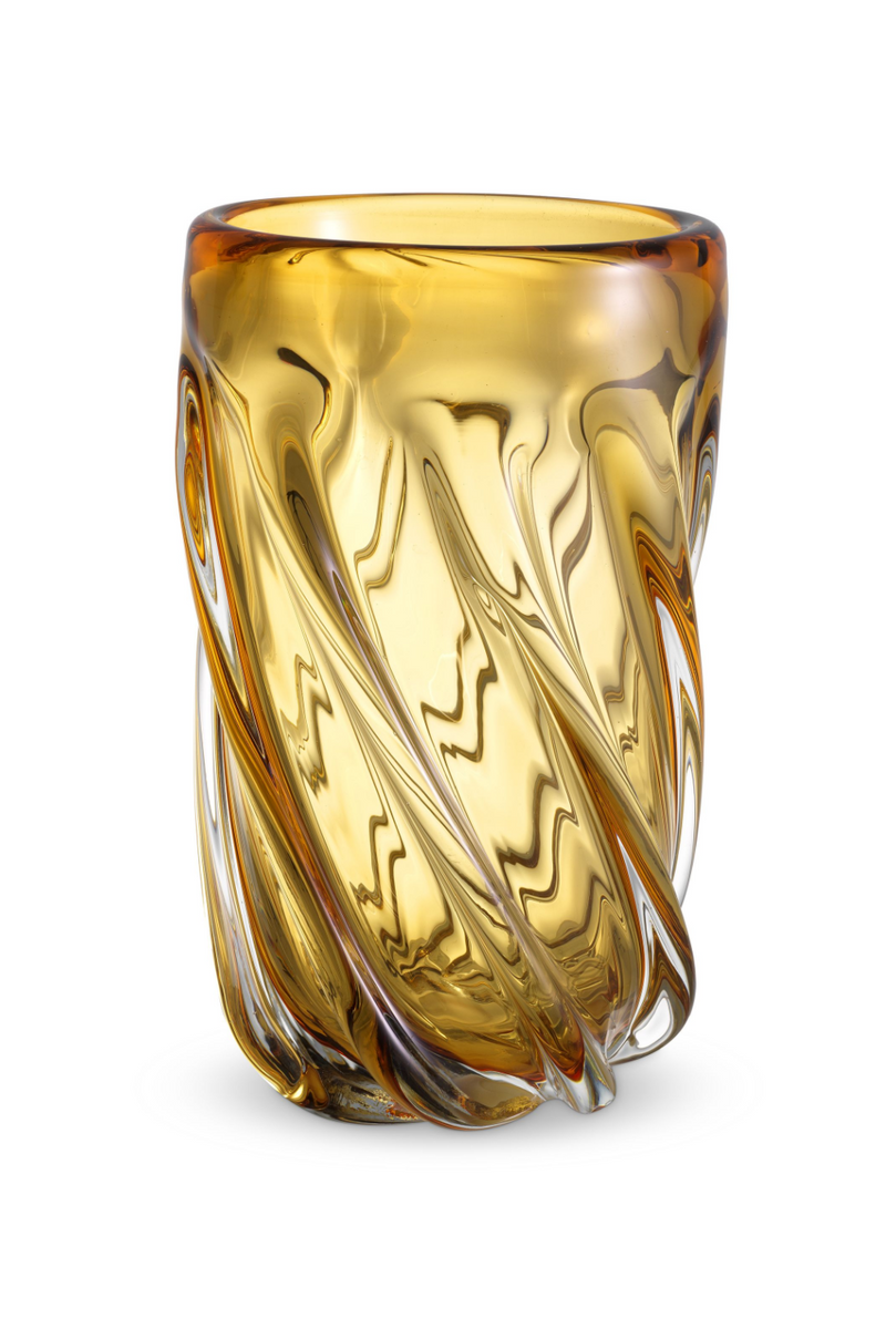 Yellow Hand-Blown Glass Vase | Eichholtz Angelito - L | OROA TRADE
