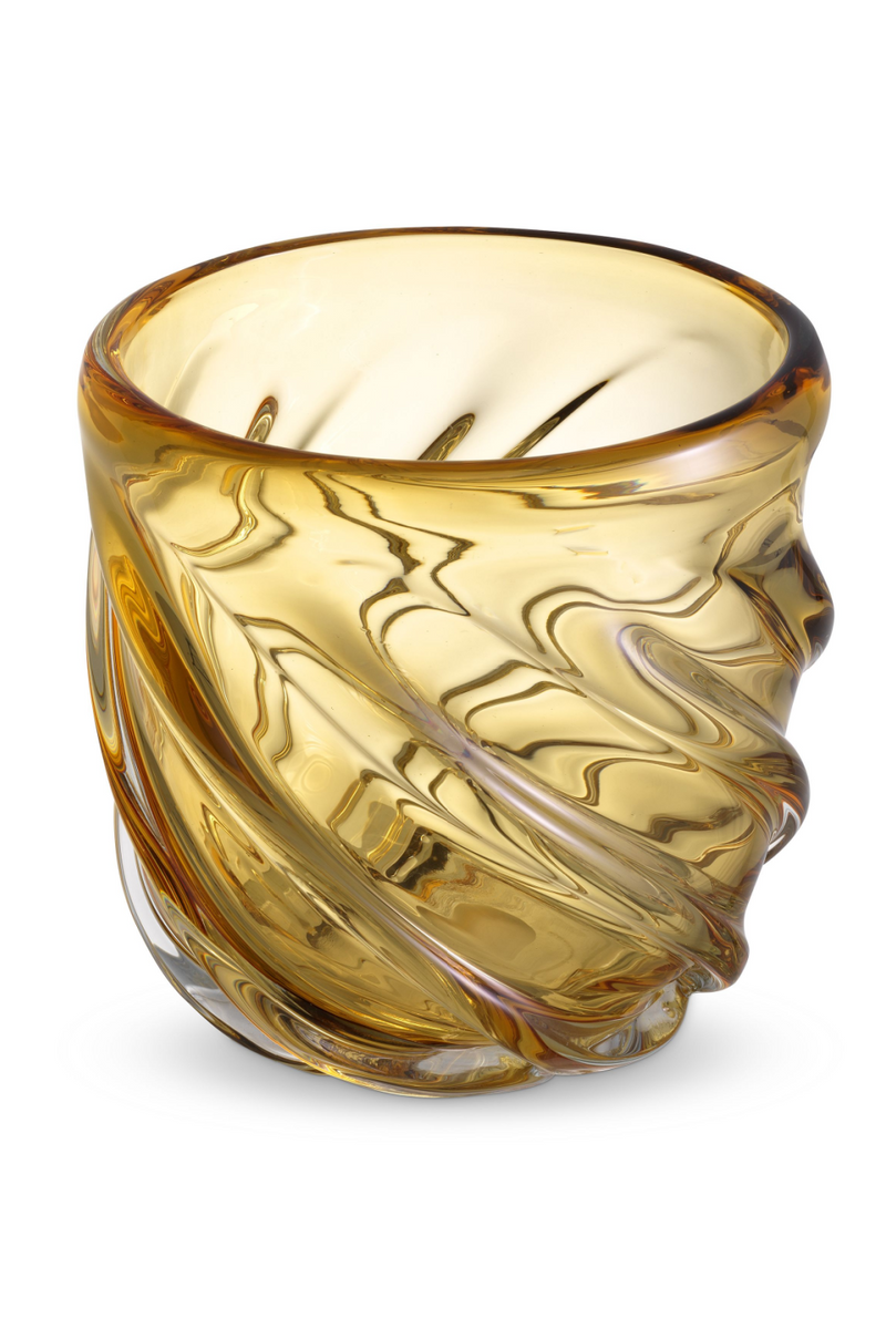 Yellow Hand-Blown Glass Vase | Eichholtz Angelito - S | OROA TRADE