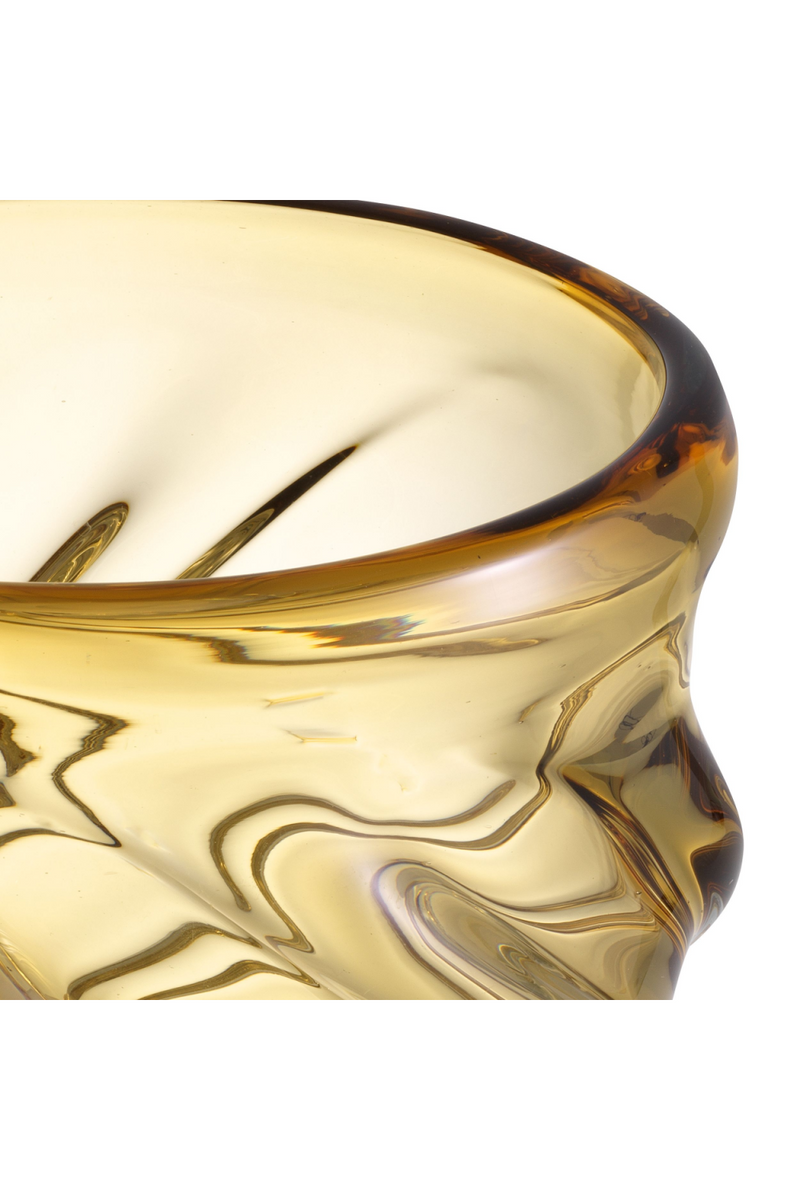 Yellow Hand-Blown Glass Vase | Eichholtz Angelito - S | OROA TRADE