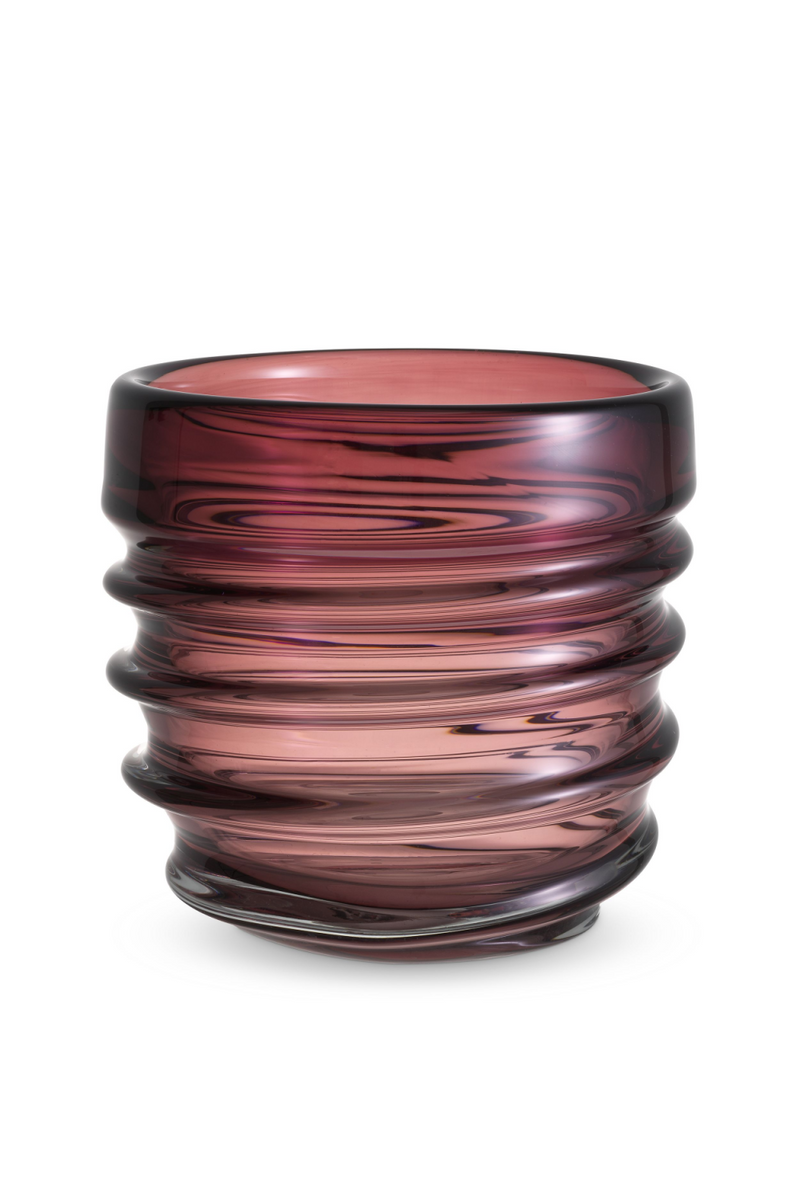 Contemporary Pink Glass Vase | Eichholtz Xalvador - S | OROA TRADE
