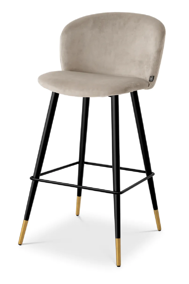 Vintage Inspired Velvet Bar Stool | Eichholtz Volante | Oroatrade.com