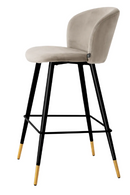 Vintage Inspired Velvet Bar Stool | Eichholtz Volante | Oroatrade.com