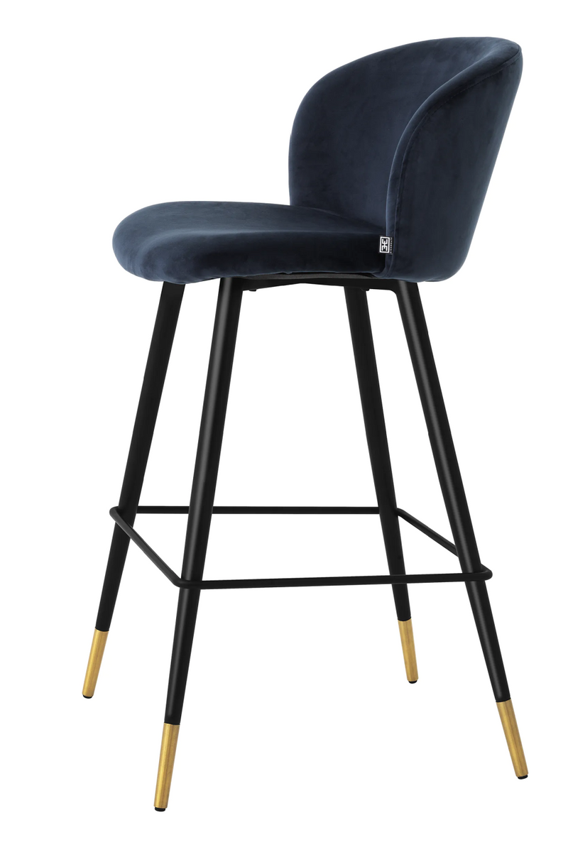 Vintage Inspired Velvet Bar Stool | Eichholtz Volante | Oroatrade.com