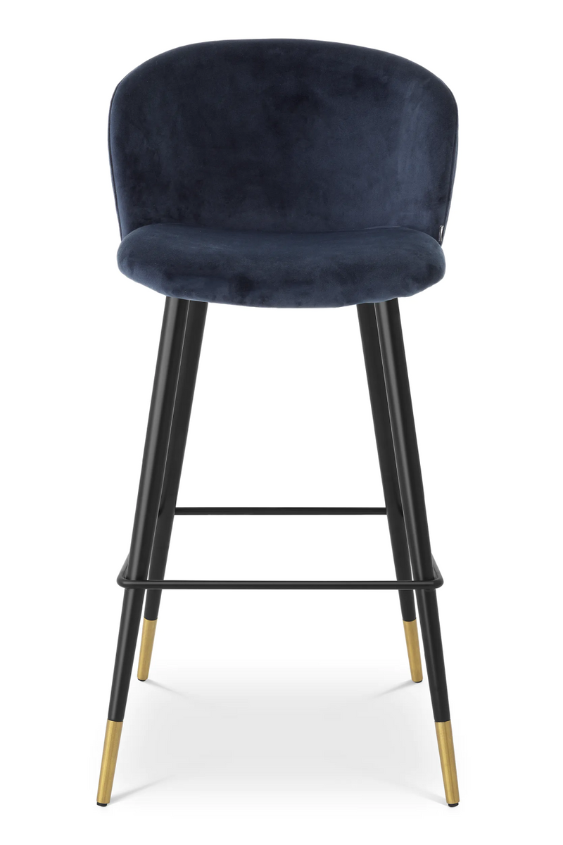 Vintage Inspired Velvet Bar Stool | Eichholtz Volante | Oroatrade.com