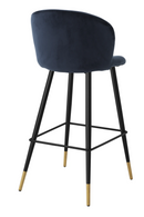 Vintage Inspired Velvet Bar Stool | Eichholtz Volante | Oroatrade.com