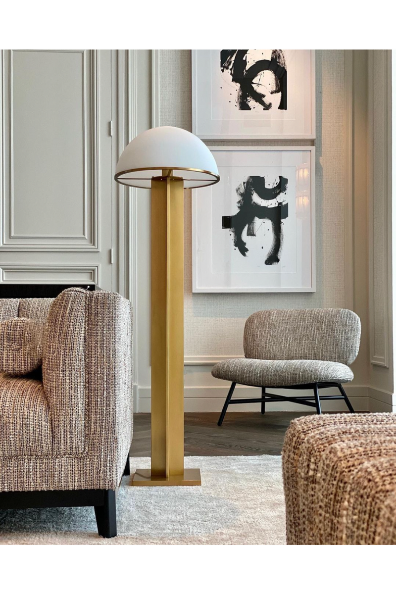 Antique Brass Stemmed Floor Lamp | Eichholtz Berkley | Oroatrade.com