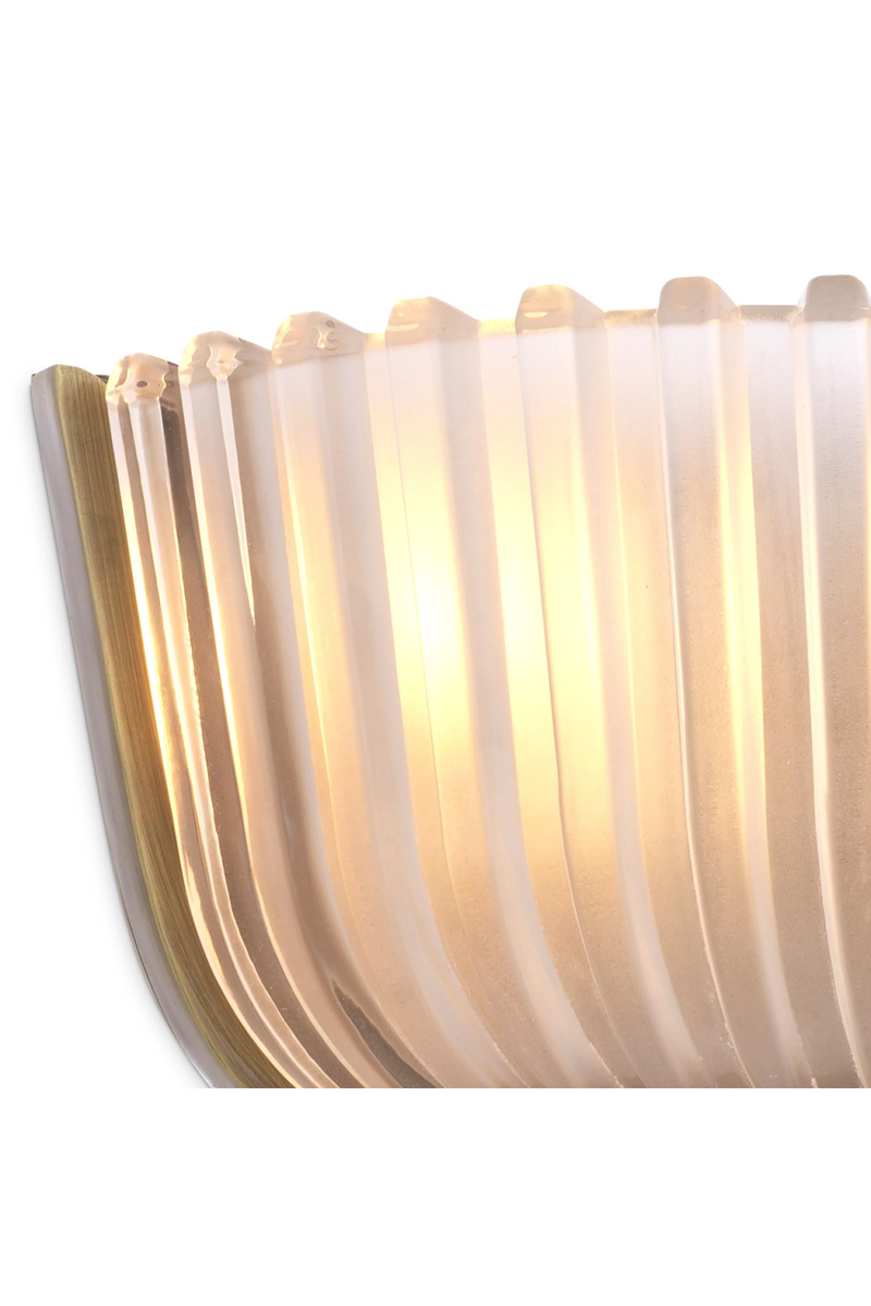 Fluted Frosted Glass Wall Lamp | Eichholtz Artos | OROA TRADE