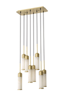 Tubular Alabaster Modern Chandelier | Eichholtz Eos | OROA TRADE
