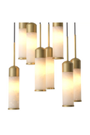 Tubular Alabaster Modern Chandelier | Eichholtz Eos | OROA TRADE