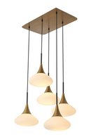 White Glass Cluster Chandelier | Eichholtz Duco | OROA TRADE