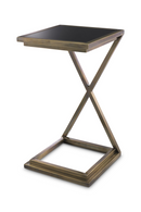 Gunmetal Glass Side Table | Eichholtz Cross | Oroatrade.com